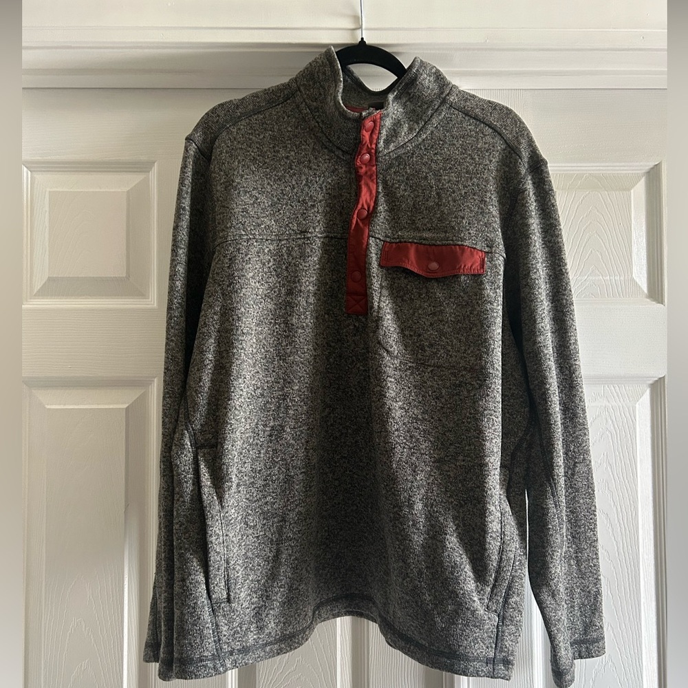 Eddie Bauer Men’s fleece lined sweater